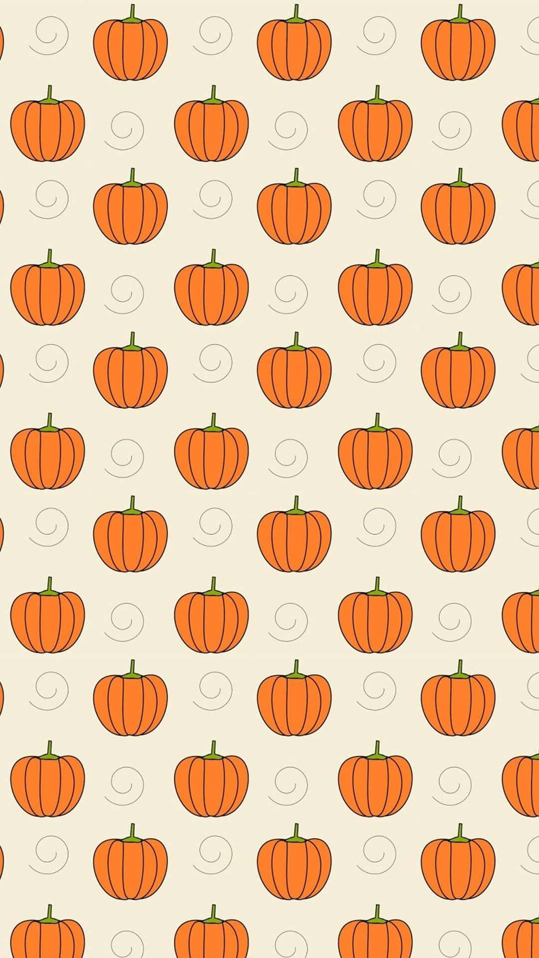 Họa tiết bí ngô Halloween dễ thương thẩm mỹ Hình nền