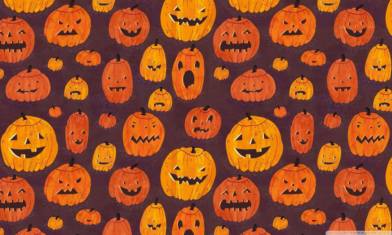 Họa tiết đèn lồng Halloween cổ điển Hình nền