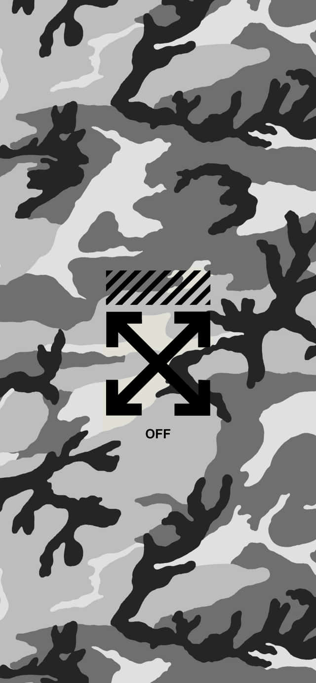 Họa tiết ngụy trang Off White cho iPhone Hình nền