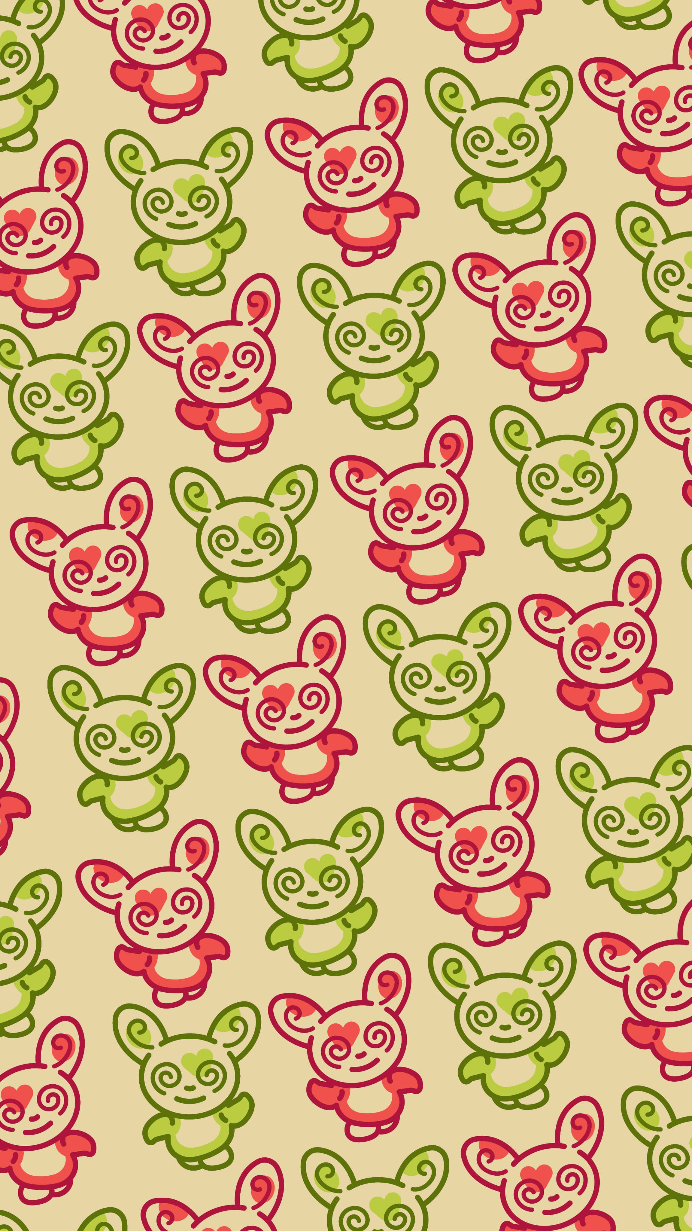 Họa tiết phức tạp của Pokemon Spinda thường và bóng Hình nền