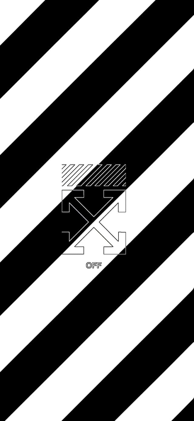 Hoa văn sọc chéo Off White iPhone Hình nền