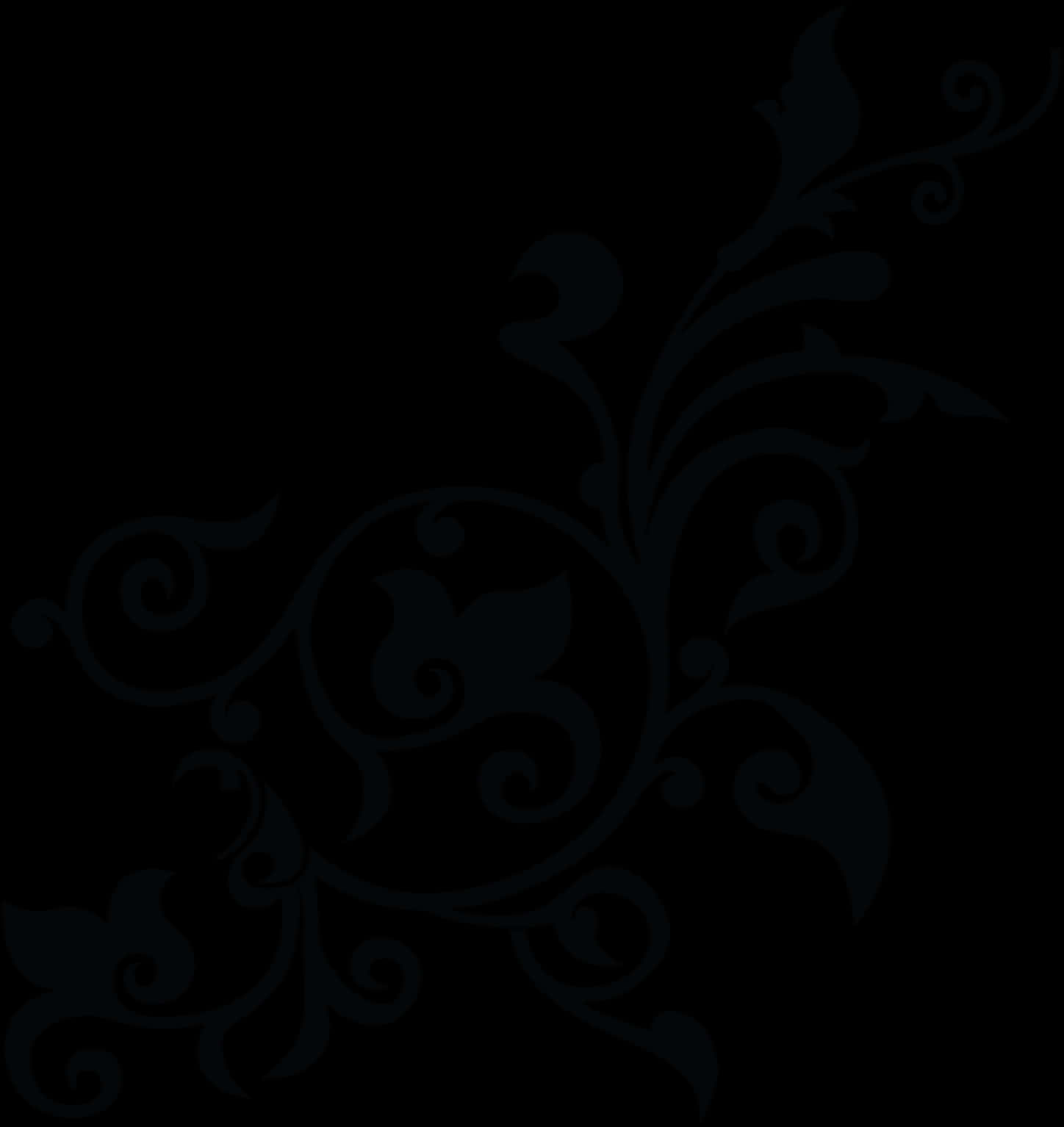 Hoa văn đen thanh lịch Hình nền
