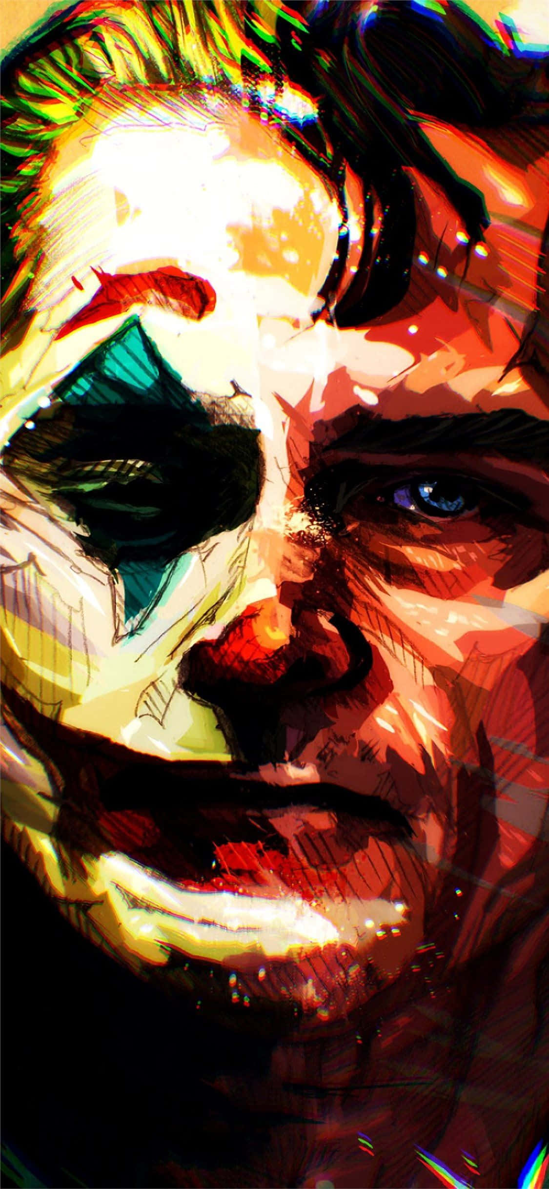 Hòa vào sự điên cuồng với Poster Joker đậm chất và sống động này Hình nền