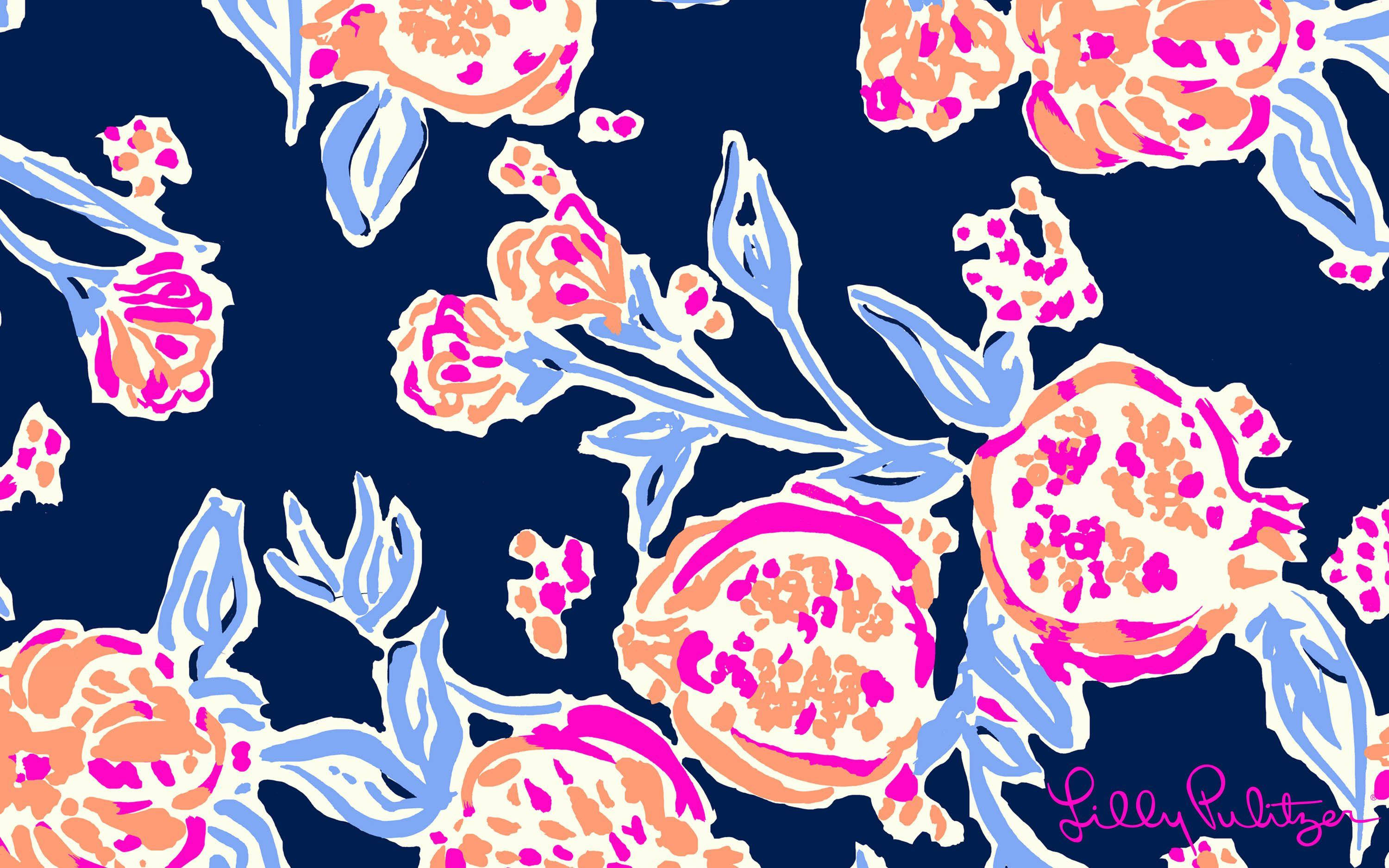 Hoa xanh Lilly Pulitzer Desktop Hình nền