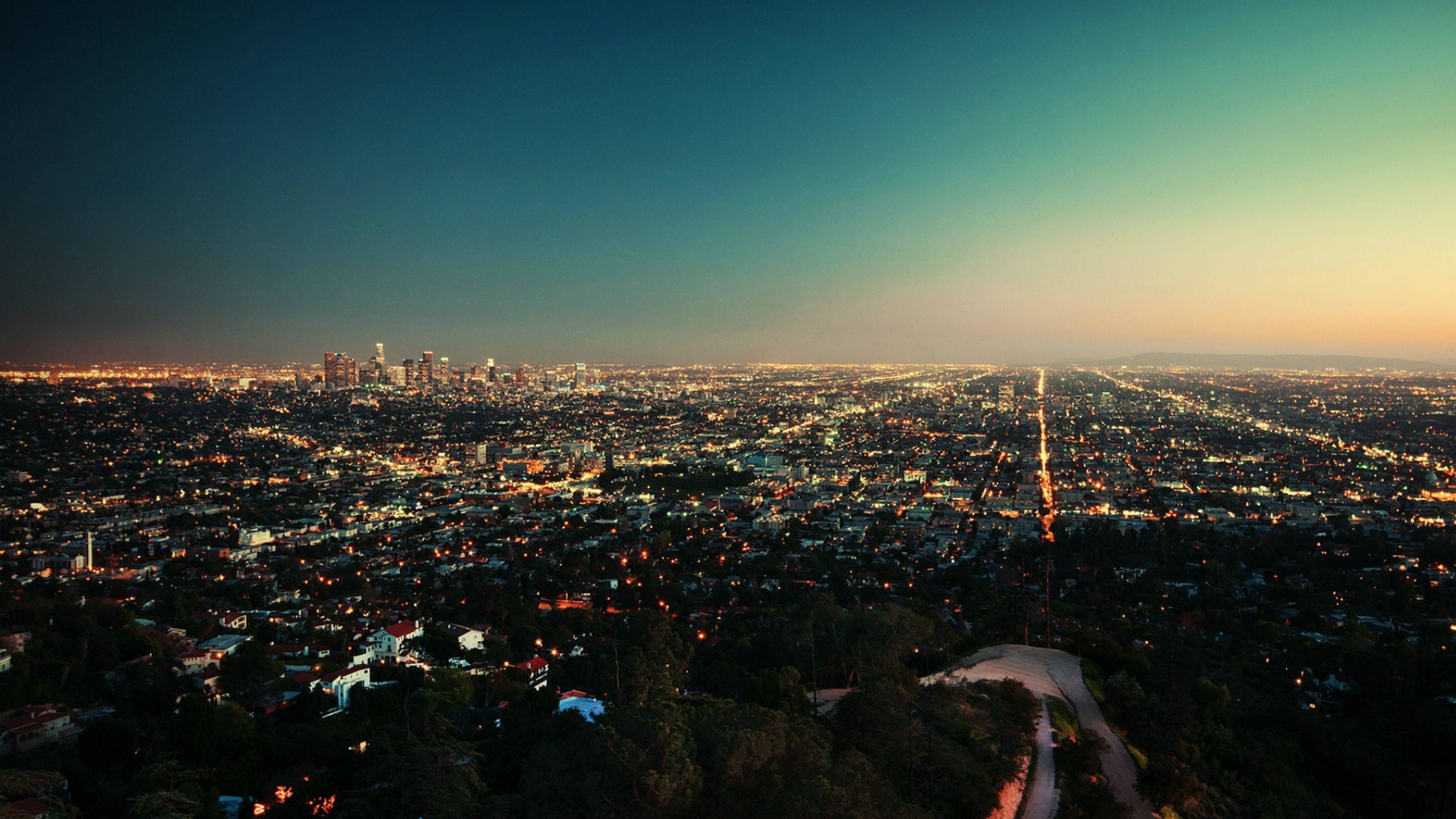 Hoàng hôn dịu dàng Los Angeles Hình nền