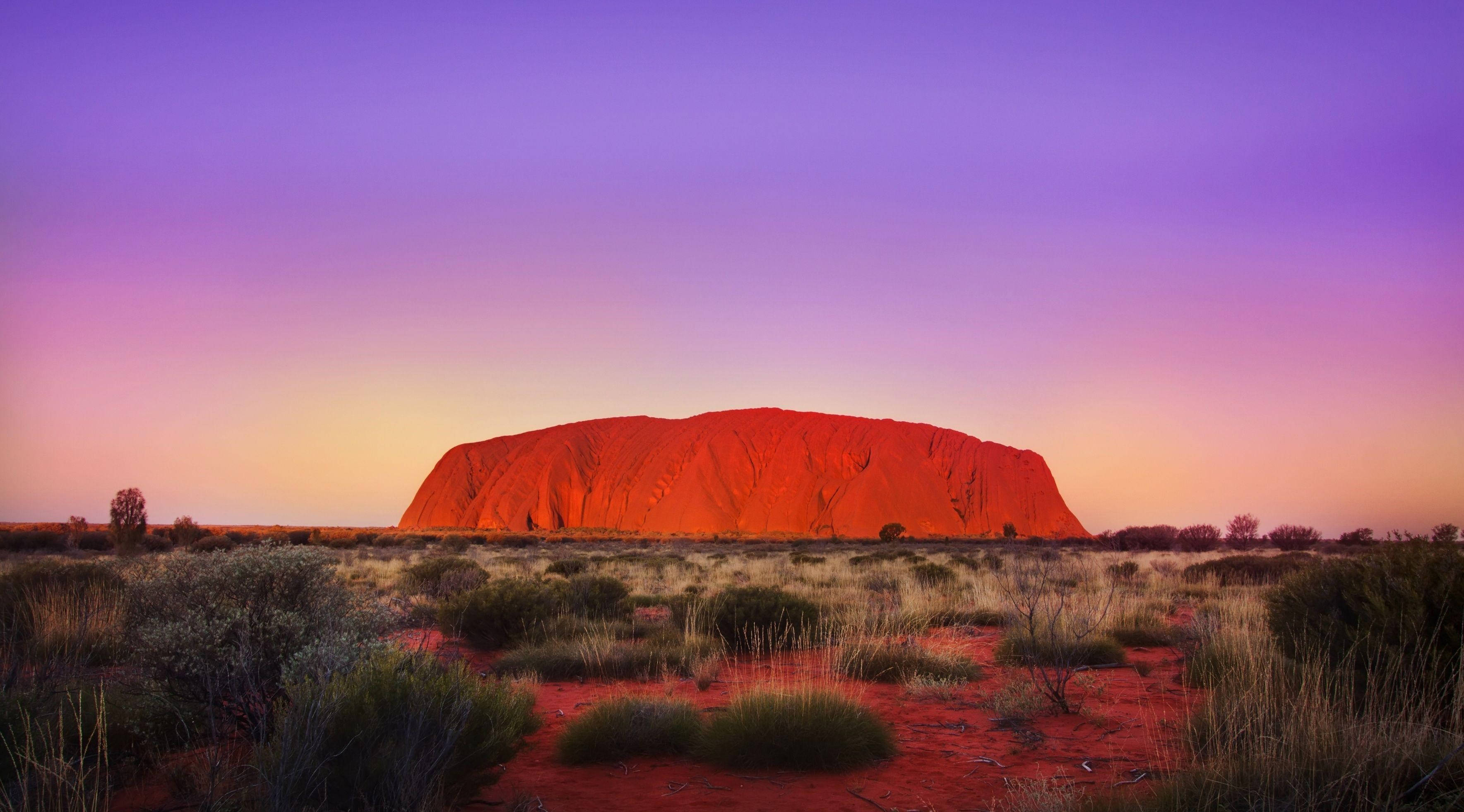 Hoàng Hôn Đẹp Tại Ayers Rock Hình nền