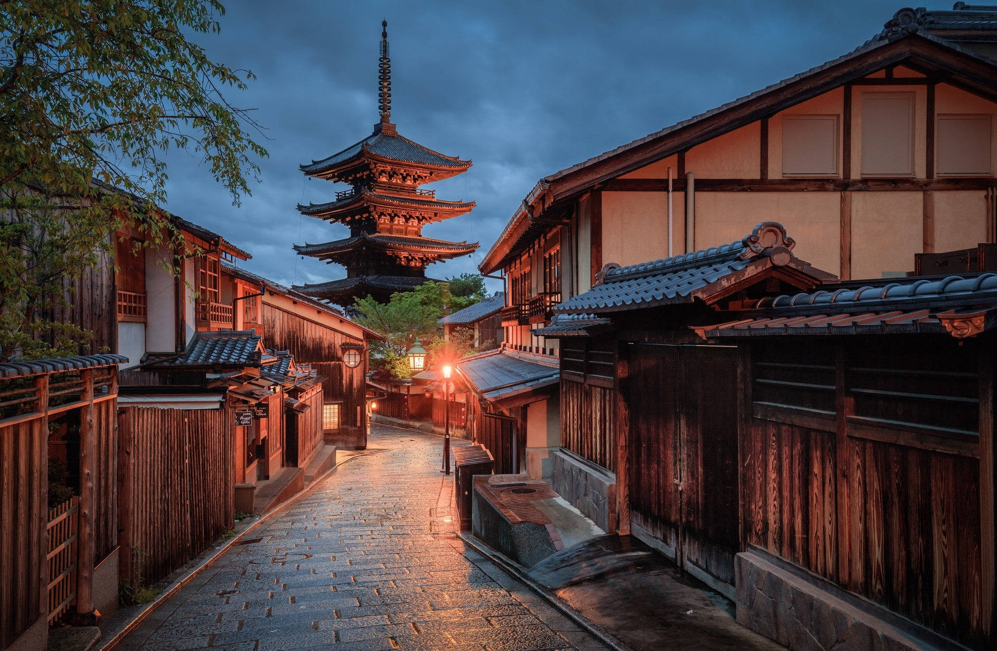 Hoàng hôn Kyoto Nhật Bản 4K Hình nền