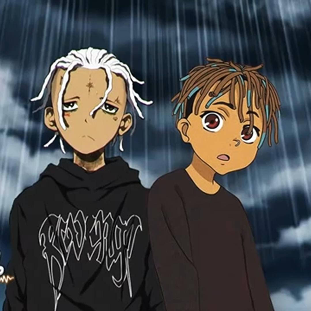 Hoạt hình Juice Wrld cùng XXXTentacion Hình nền