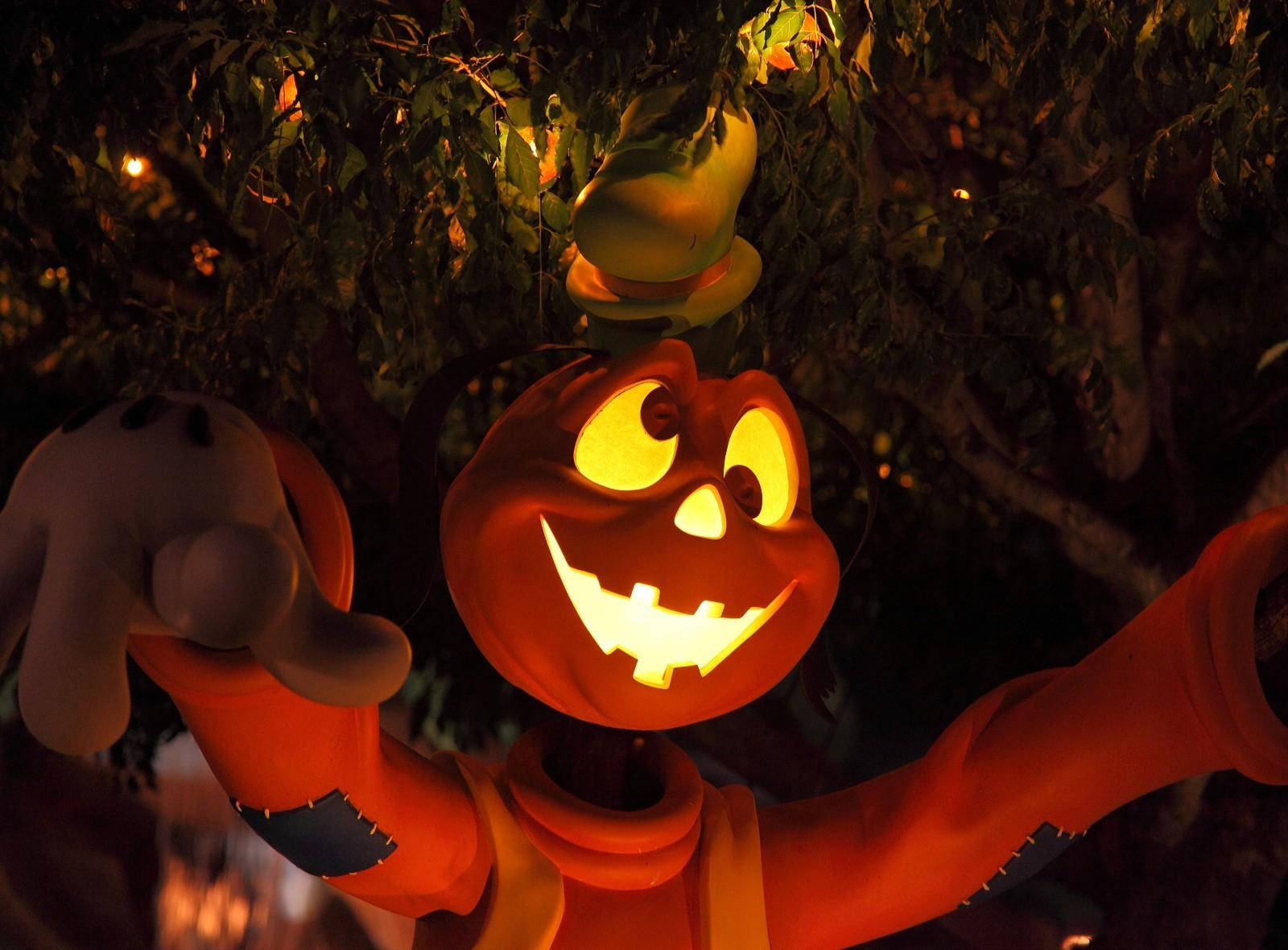 Hoạt hình mặc trang phục Halloween Hình nền