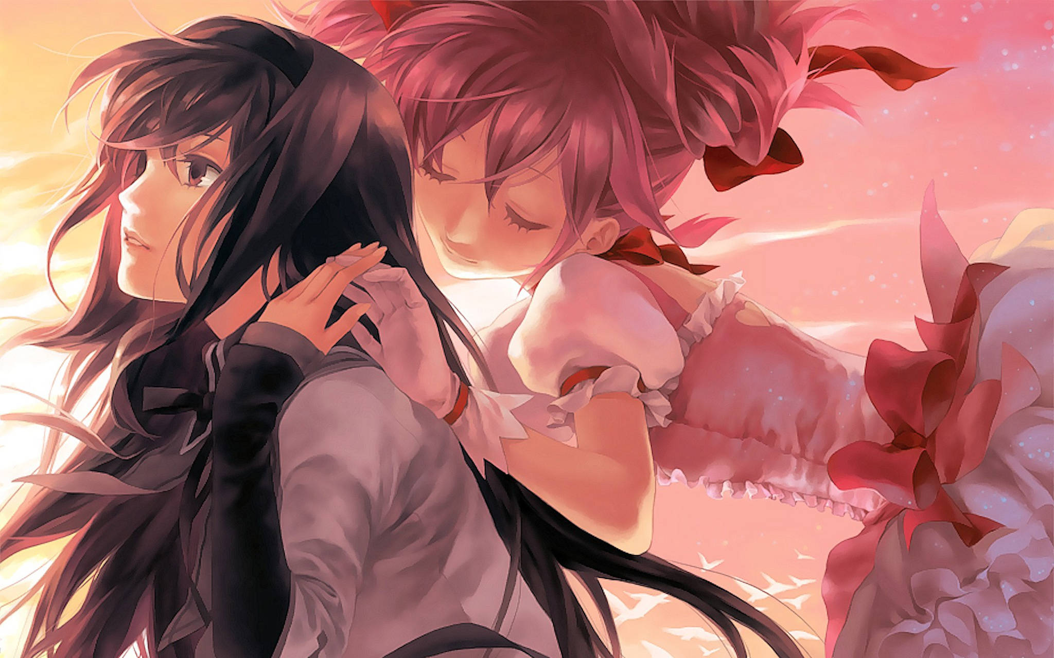 Homura Akemi Đồng Tính Nữ Anime Hình nền