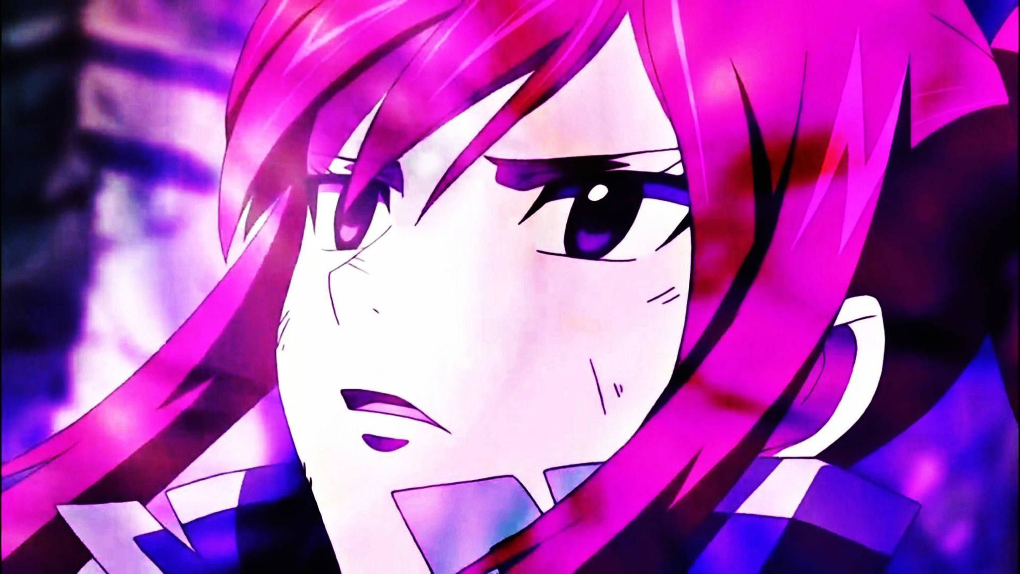 Hồng Anime Thẩm Mỹ Erza Scarlet Hình nền