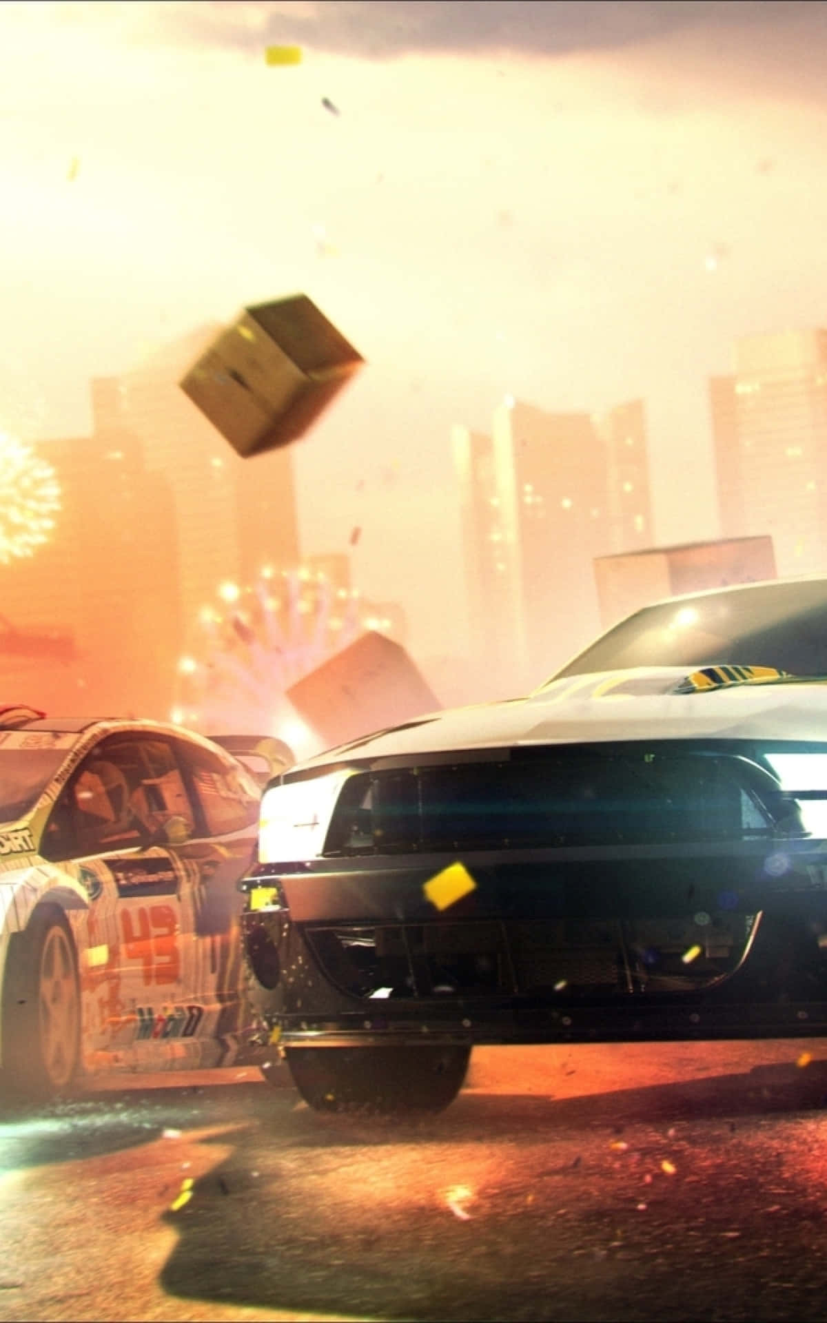 Hộp Các-tông Nền Dirt Showdown Trên iPhone X Hình nền