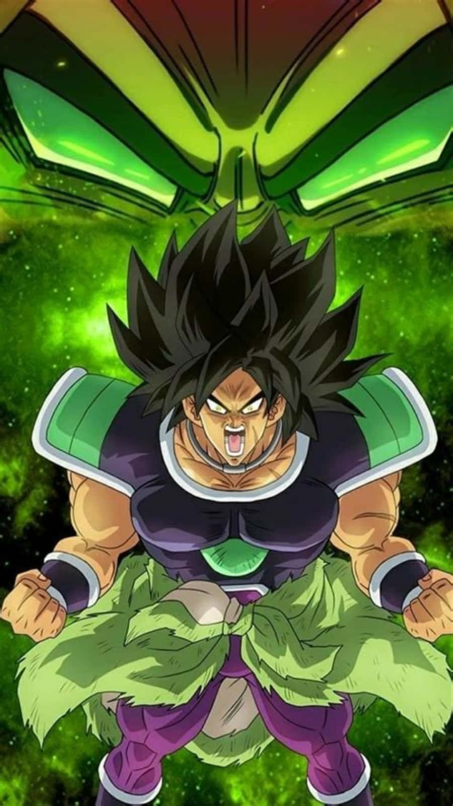 "Hợp tác và chiến đấu chống lại thế lực xấu xa cùng dàn nhân vật trong Dragon Ball Super Broly!" Hình nền