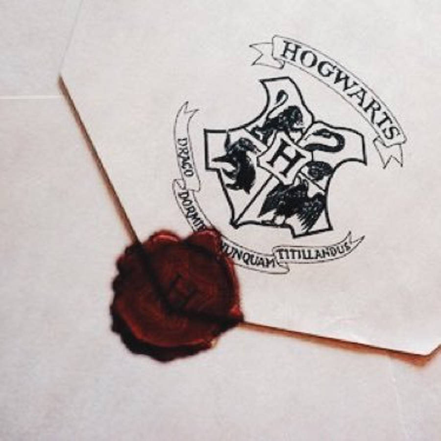 HP Thẩm Mỹ Phong Thư Hogwarts Với Con Dấu Đỏ Hình nền