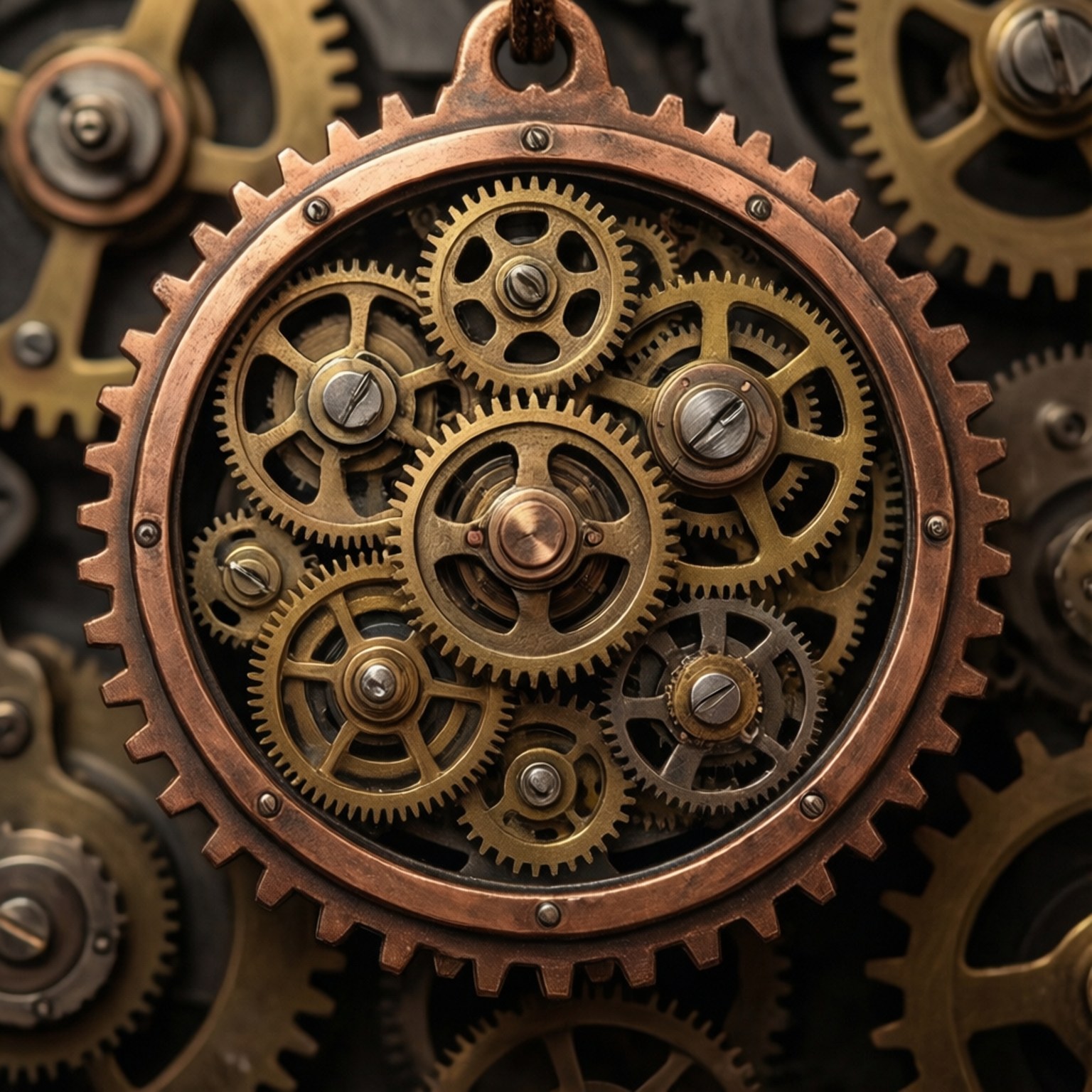 Huy hiệu bánh răng Steampunk Hình nền