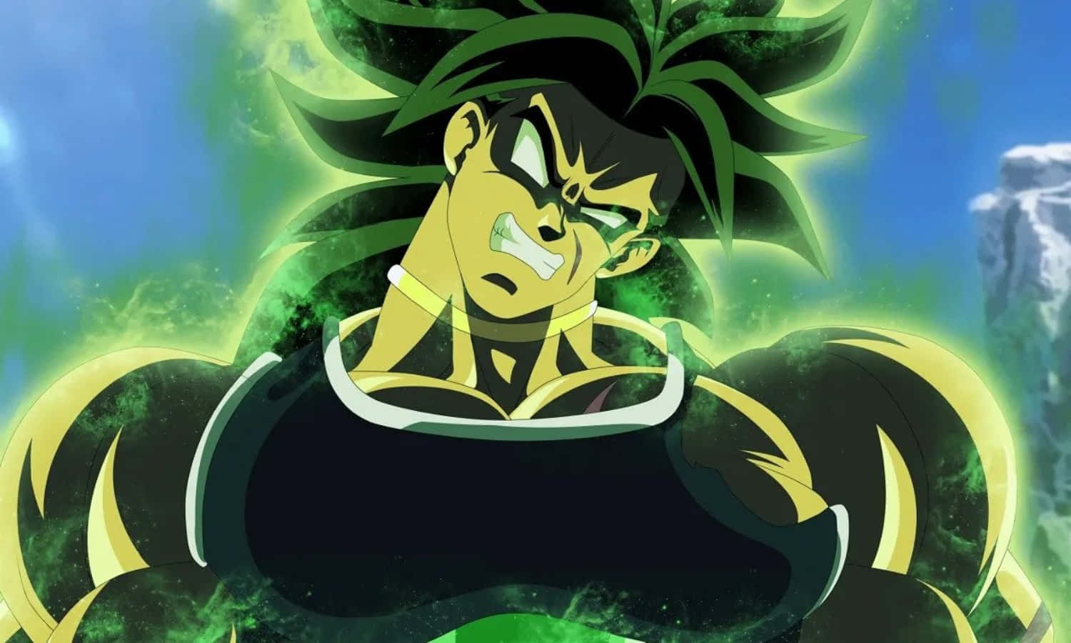 "Huyền thoại Siêu Saiyan Broly khởi động hành động trong Dragon Ball Super!" Hình nền
