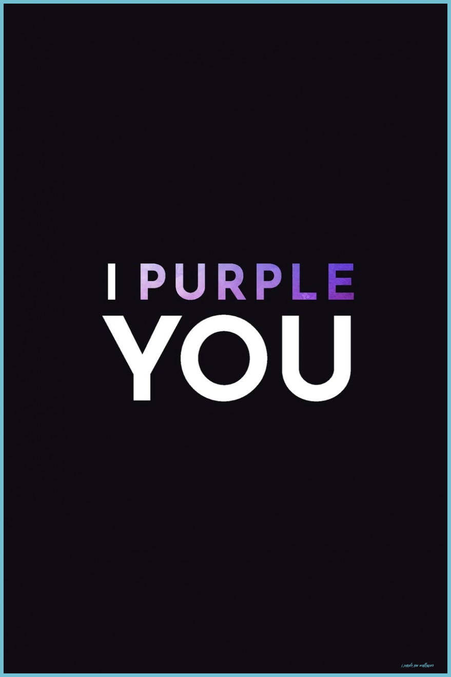 I Purple You Gradient Đen Hình nền