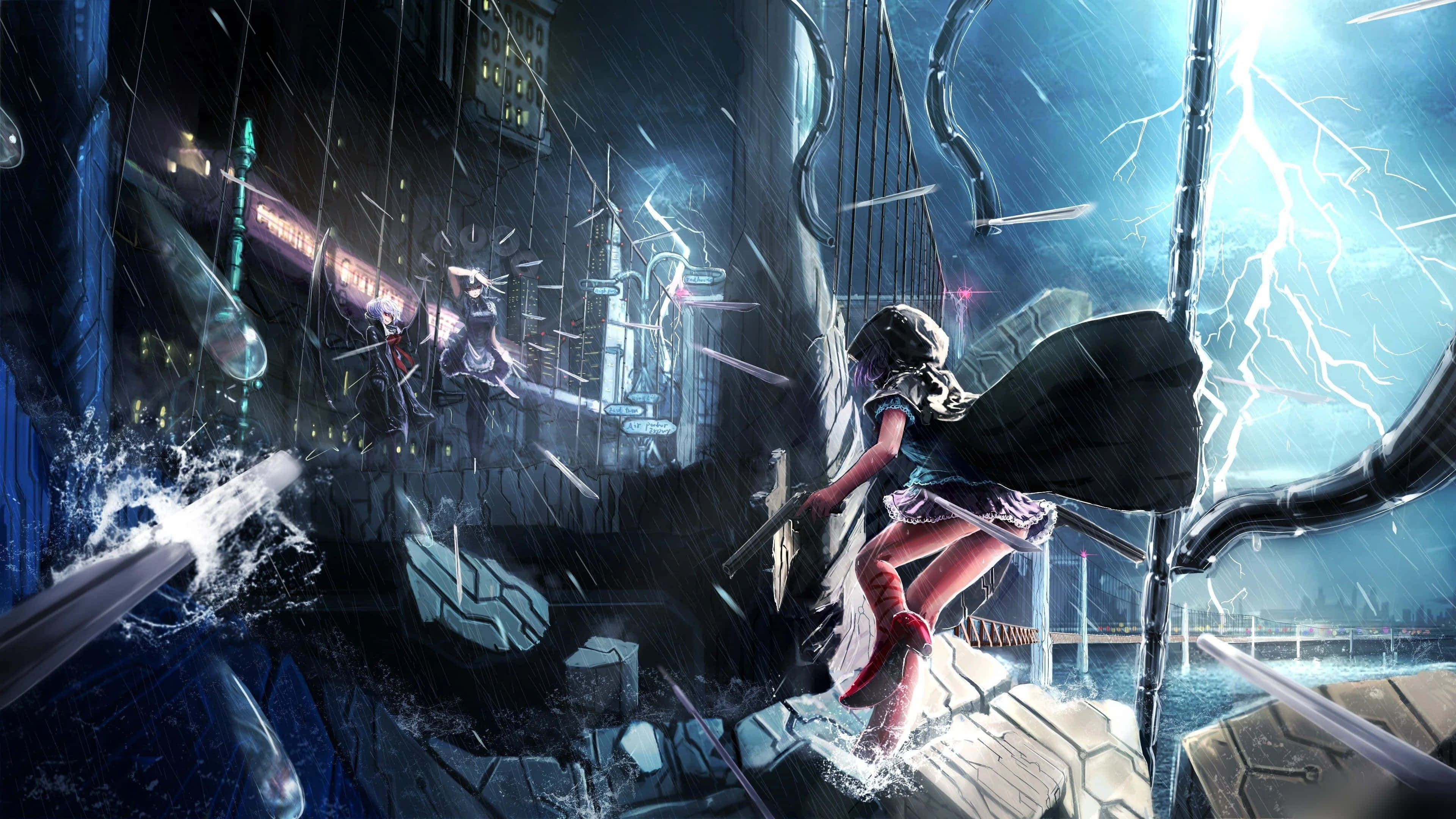 "Điện có vẻ là vũ khí mới được ưa chuộng trong trận chiến Anime khốc liệt này." Hình nền
