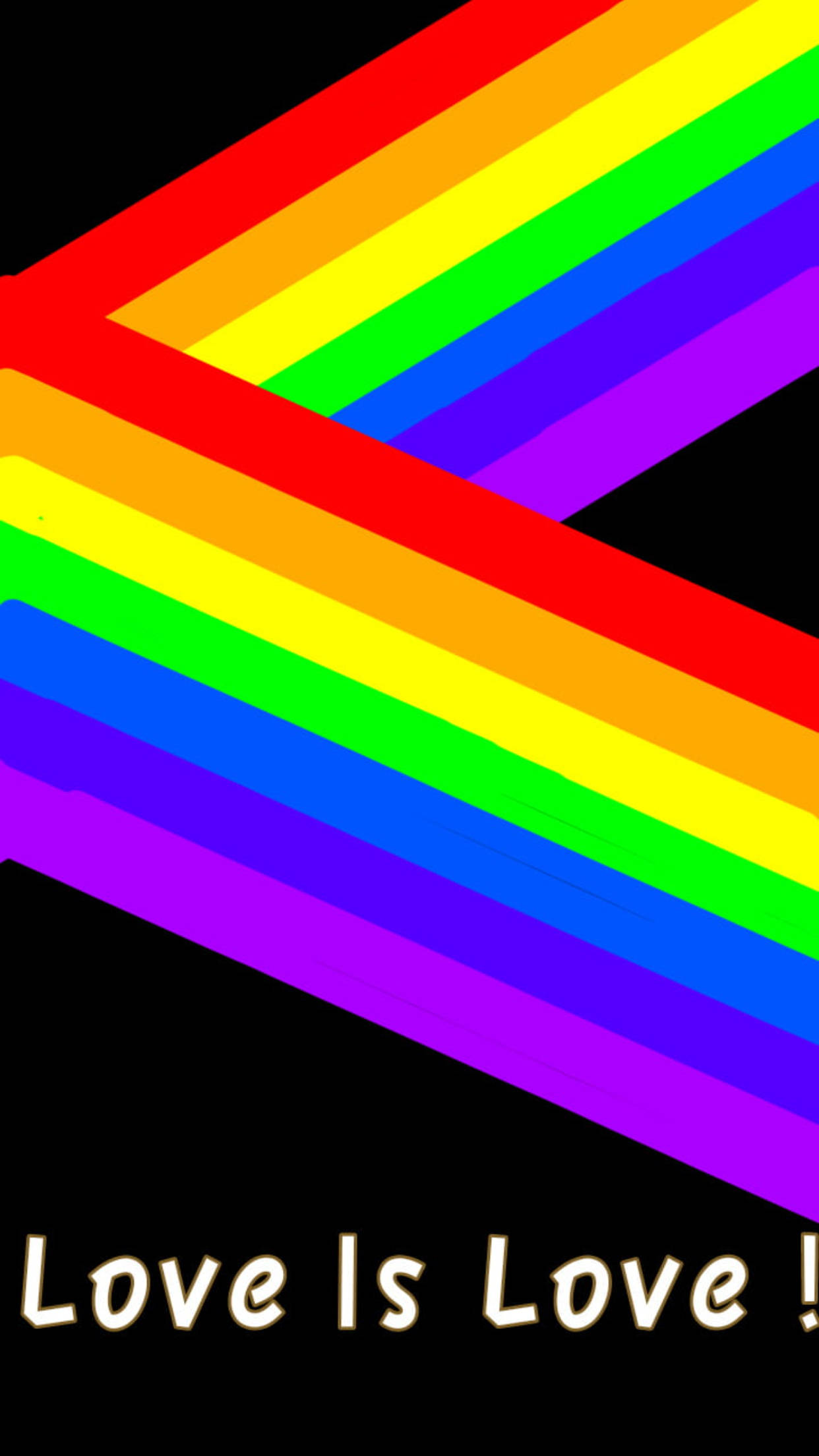 Điện thoại cầu vồng zigzag LGBT Hình nền