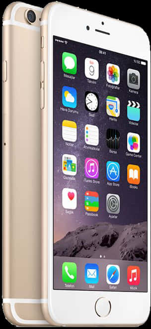 Điện thoại Vàng Goldi Phone6 Plus Mặt trước và Mặt sau Hình nền