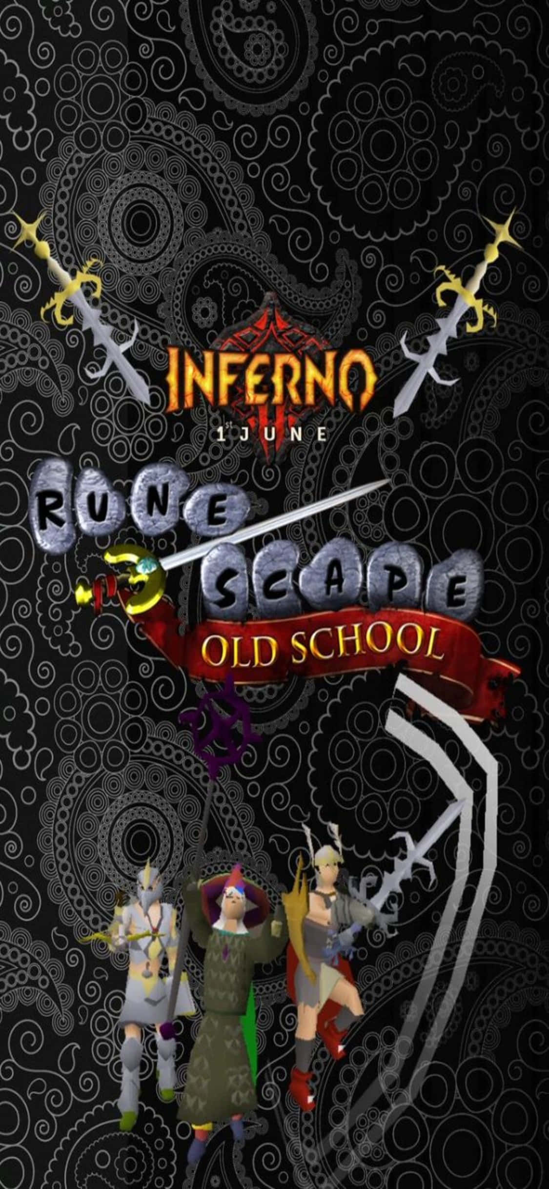 Inferno với nền iPhone X Runescape Oldschool Hình nền