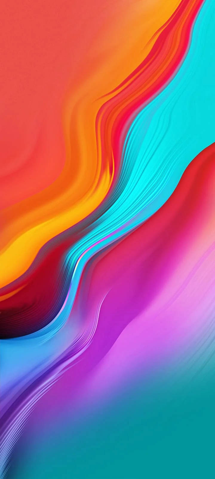 Infinix Smart 4 Trừu Tượng Đường Cong Sắc Màu Hình nền