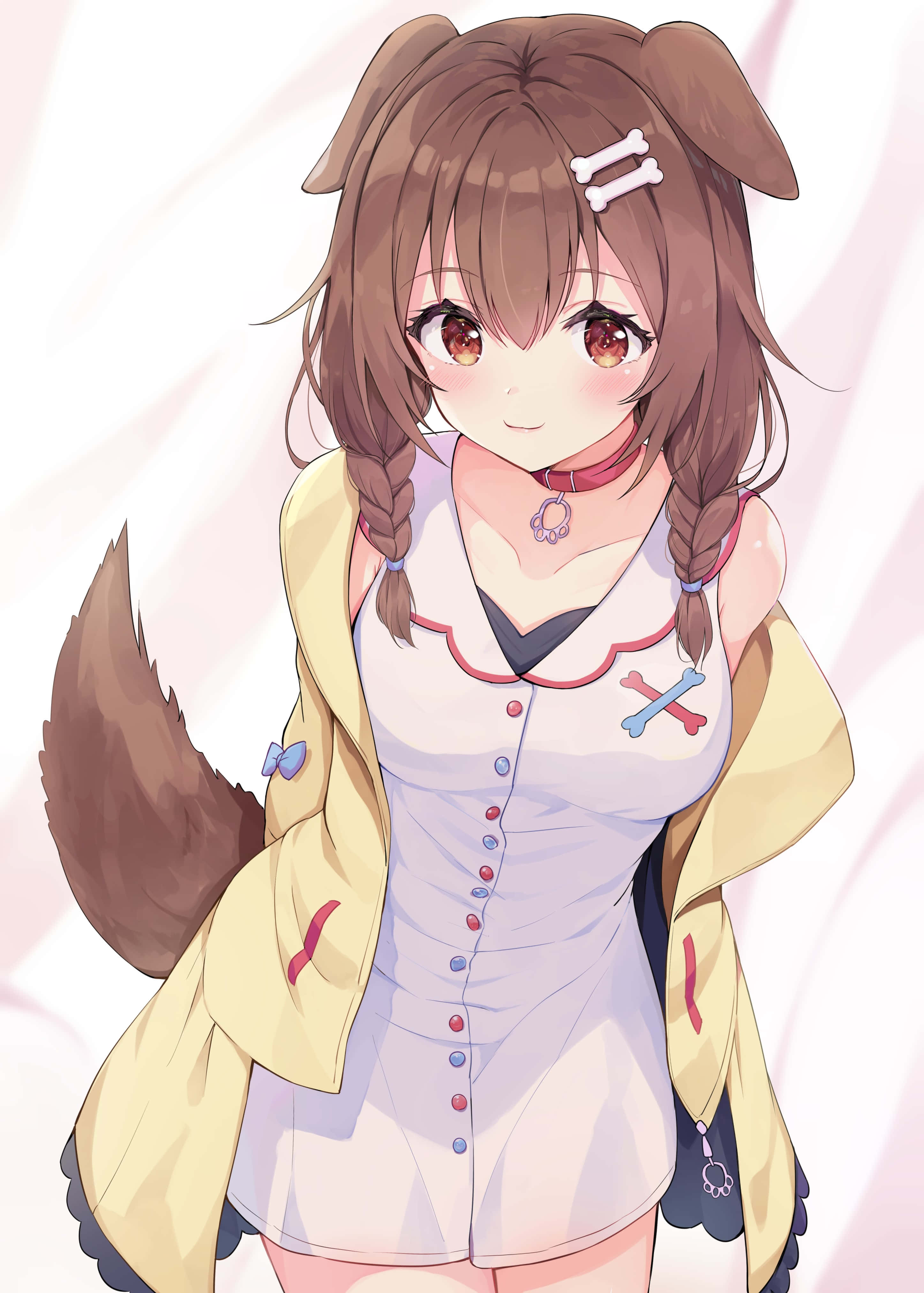 Inugami Korone Giấu Tay Hình nền