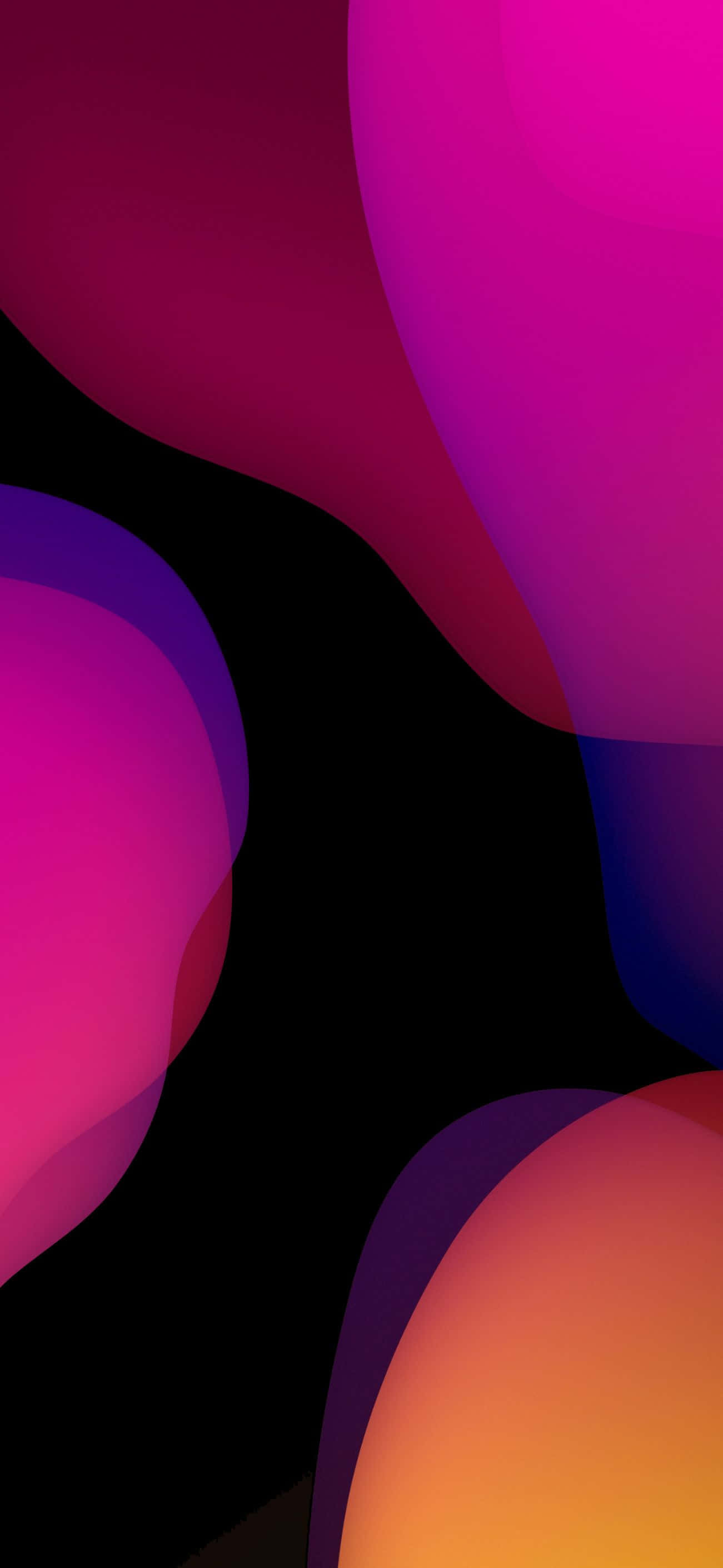 iOS 1 Bong bóng Tím và Đỏ Hình nền