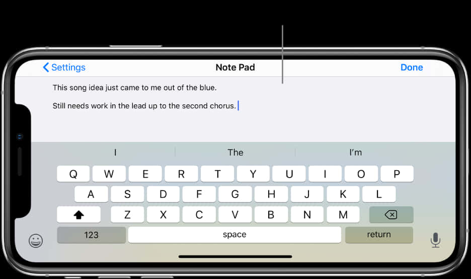 iPhone 12 Ghi chú Soạn nhạc Hình nền