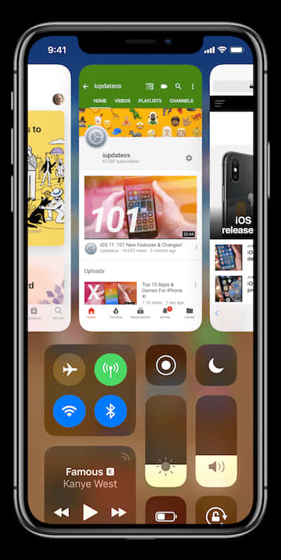 iPhone 12 hiển thị ứng dụng YouTube Hình nền