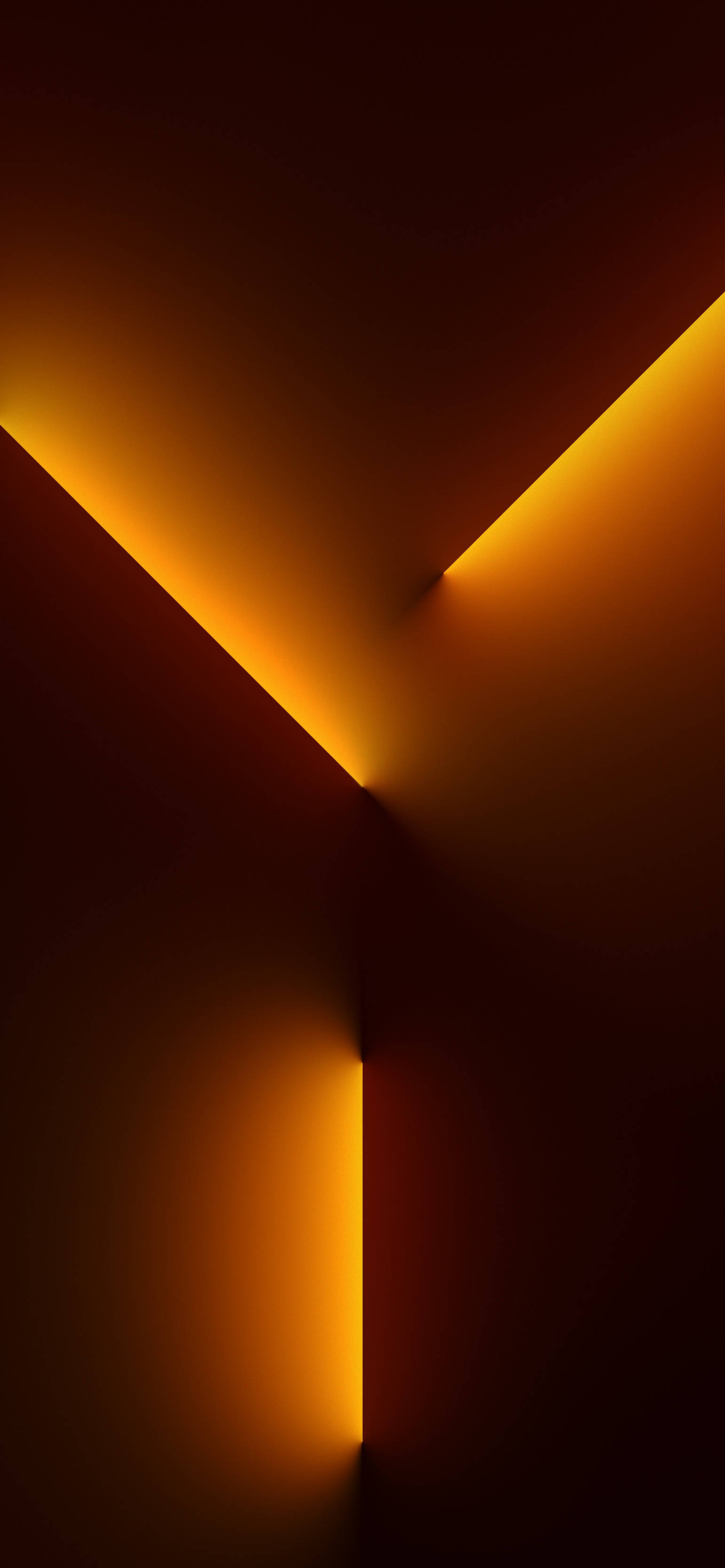 iPhone 13 Chùm Sáng Cam Hình nền