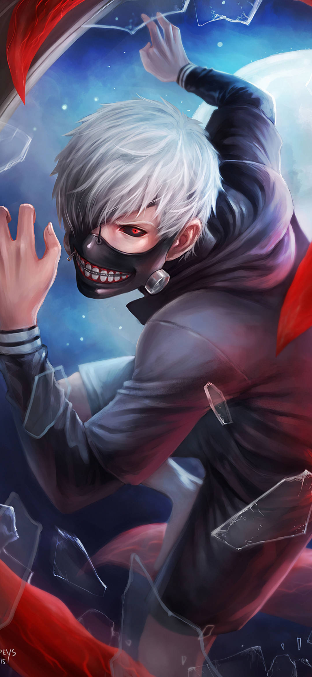 iPhone 3D Ken Tokyo Ghoul Hình nền