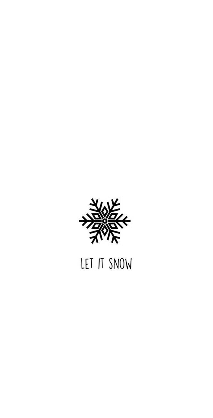 iPhone Giáng Sinh Dễ Thương Đơn Giản Let It Snow Hình nền