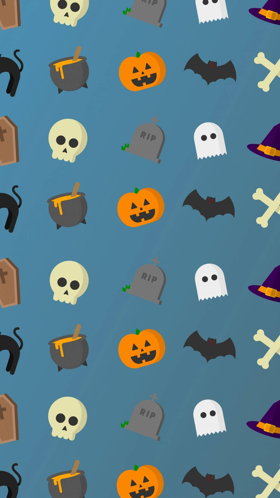 iPhone Halloween tối giản Hình nền
