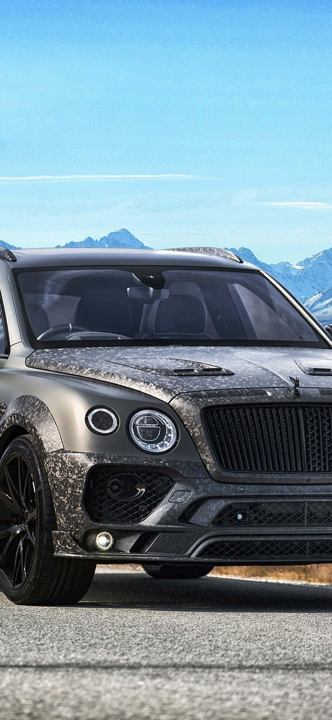 iPhone Bentley Bentayga Xám Đen Hình nền