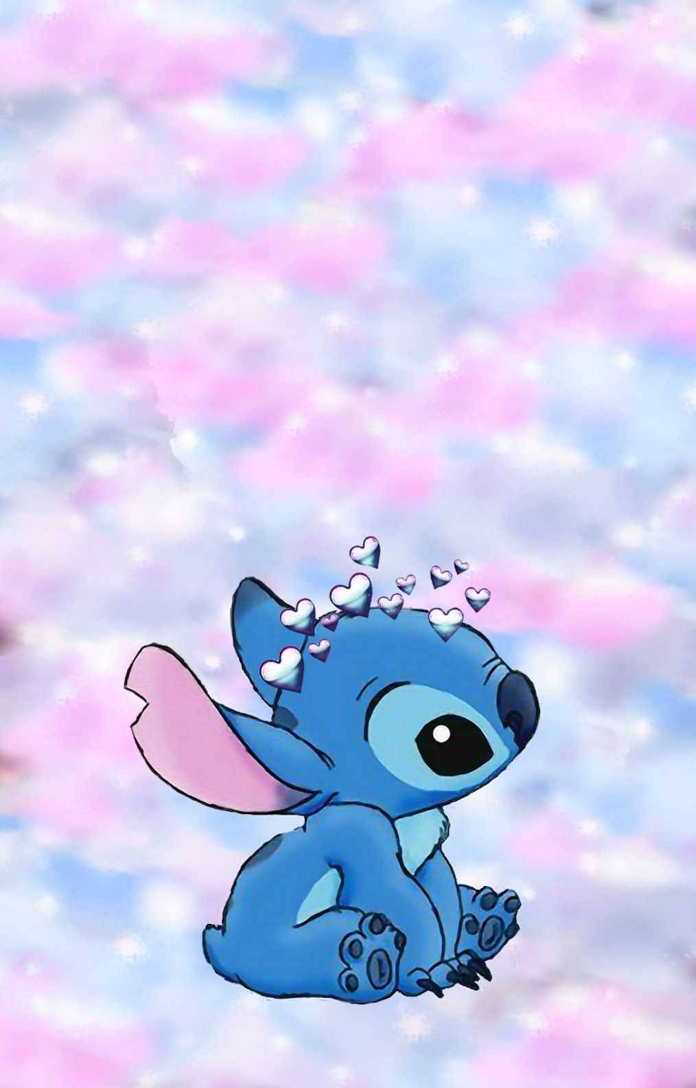 iPhone hình nền Lilo và Stitch phong cách pastel Hình nền