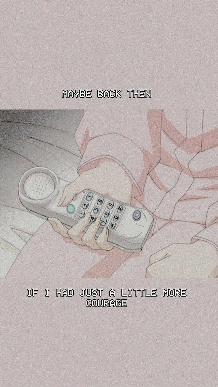 iPhone Hồng Anime Thẩm Mỹ Hình nền