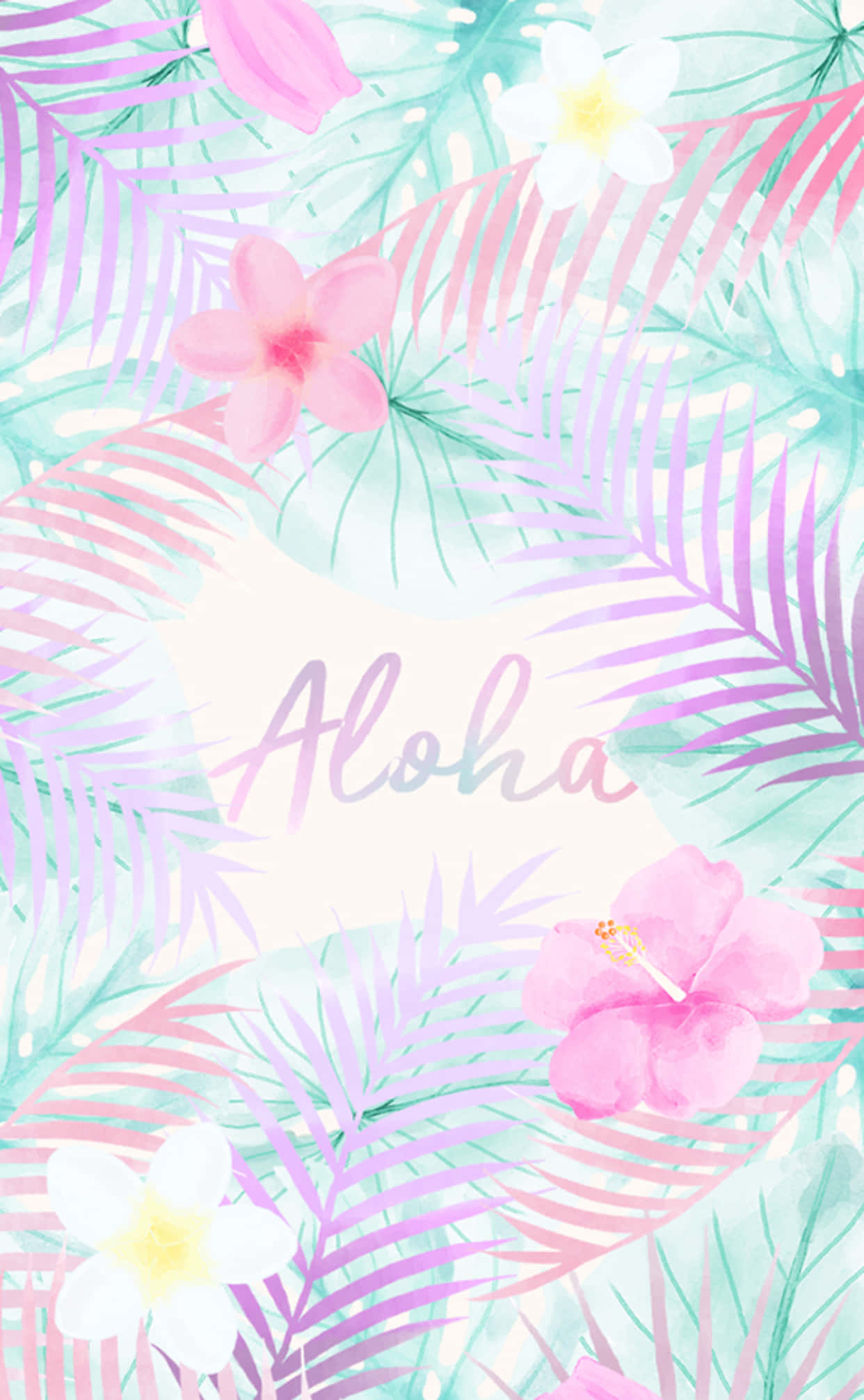iPhone Mùa Hè Aloha Dễ Thương Hình nền