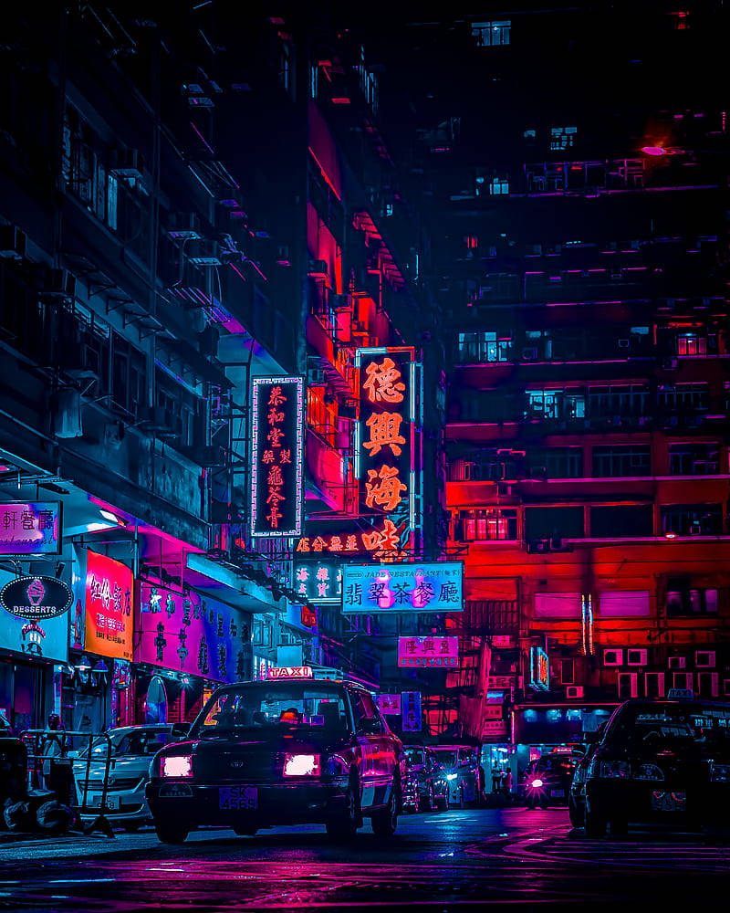 iPhone phong cách anime đường phố Hình nền
