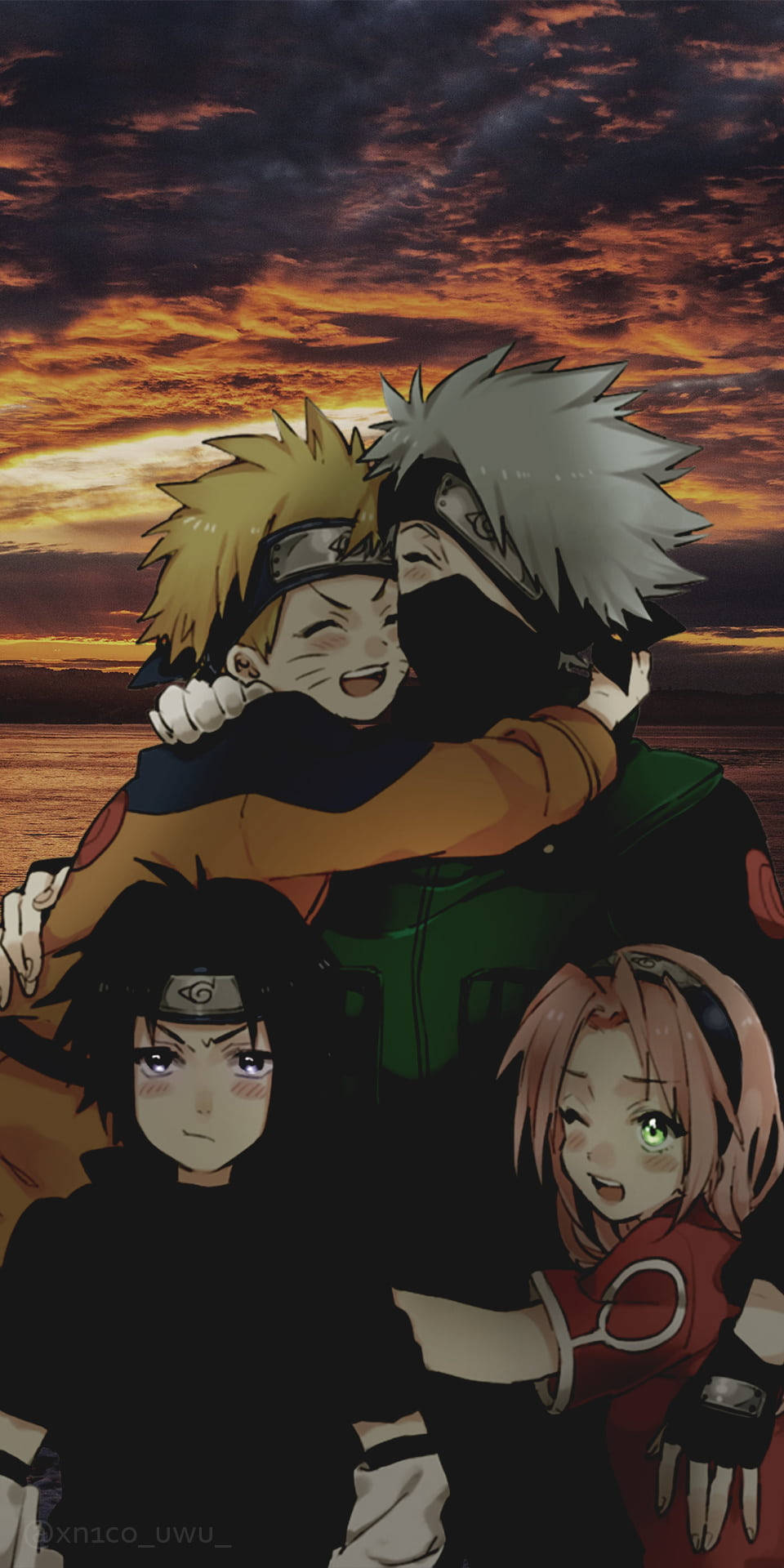 iPhone Sunset Team 7 Naruto Hình nền