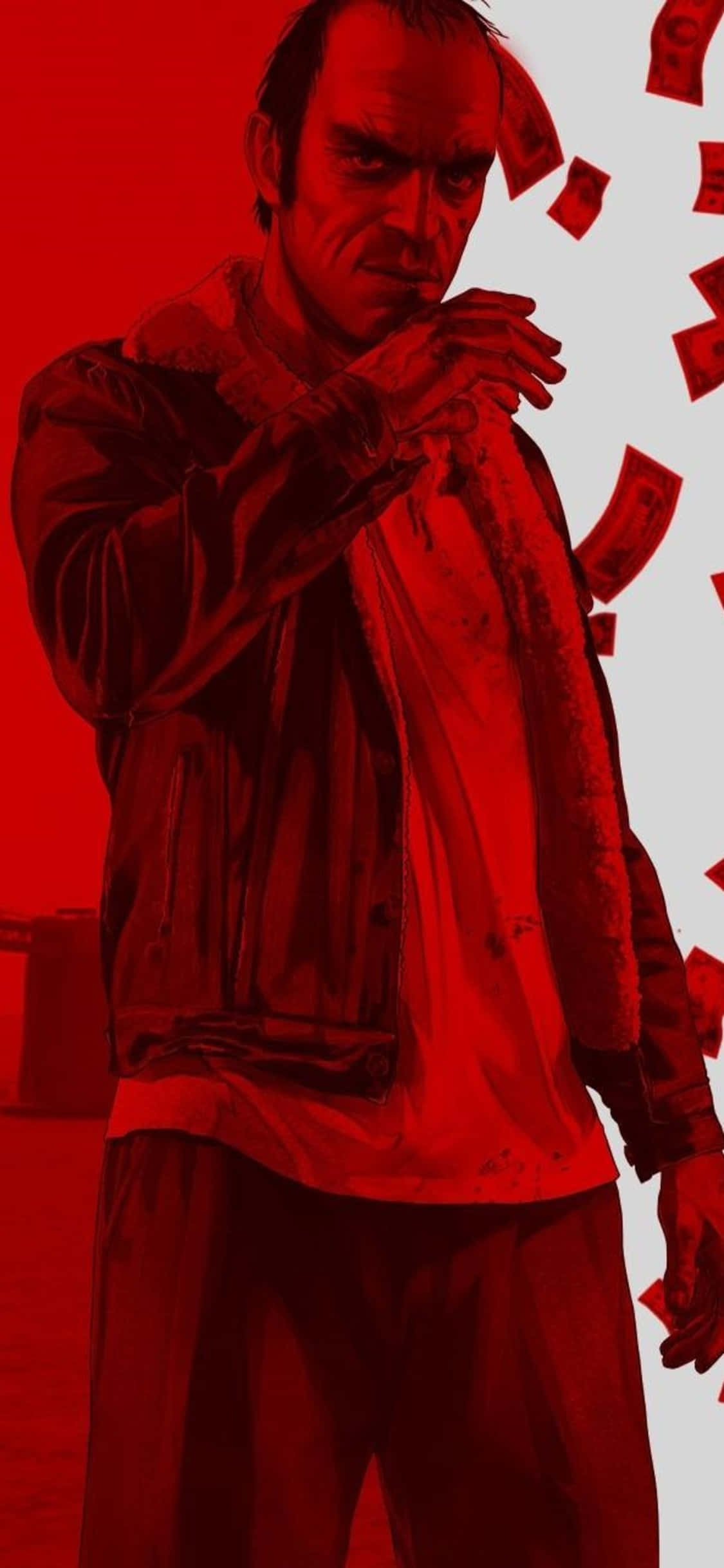 iPhone X Grand Theft Auto V Nền Đỏ Trevor Hình nền