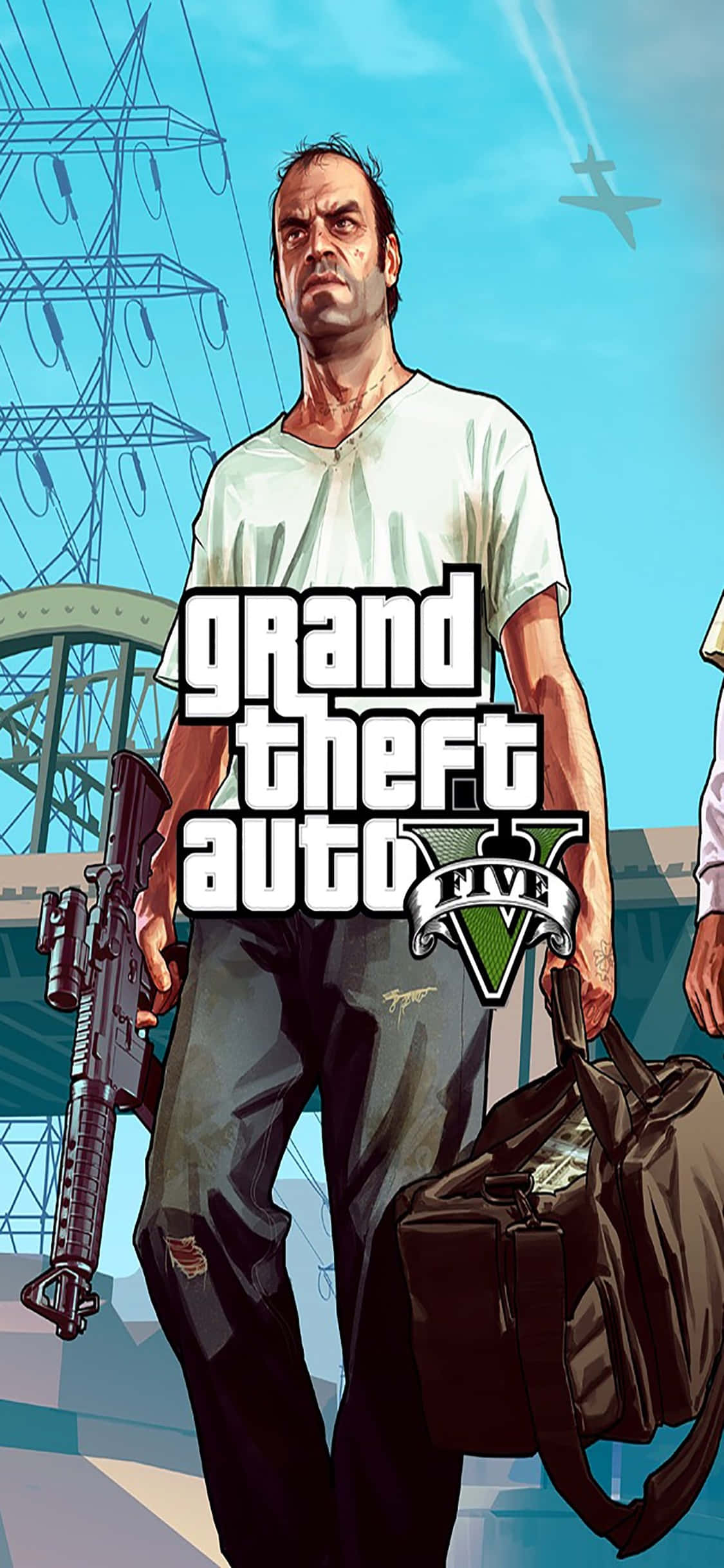 Hình nền Grand Theft Auto V cho iPhone X với Trevor & Túi Hình nền