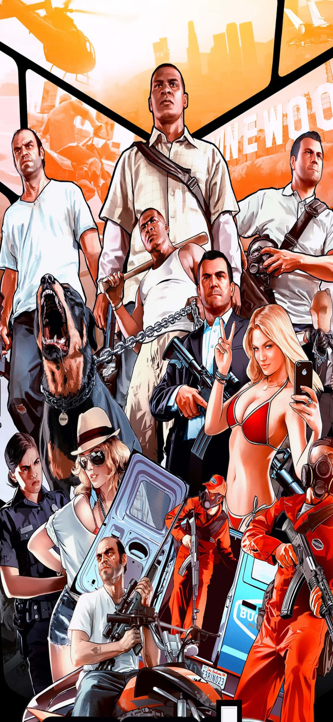 iPhone X Grand Theft Auto V Nền & Nhân Vật Hình nền