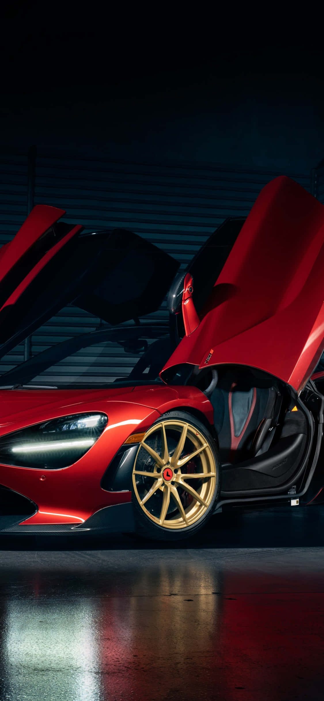 iPhone X Mclaren 720s Cửa đỏ Hình nền