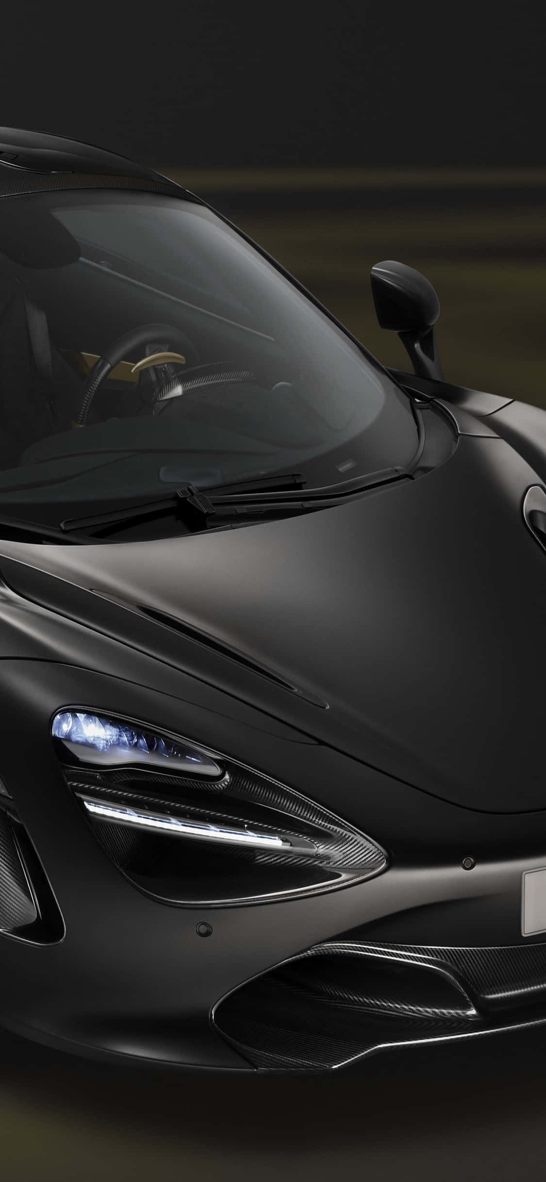 iPhone X Mclaren 720s Nền Đen Hình nền