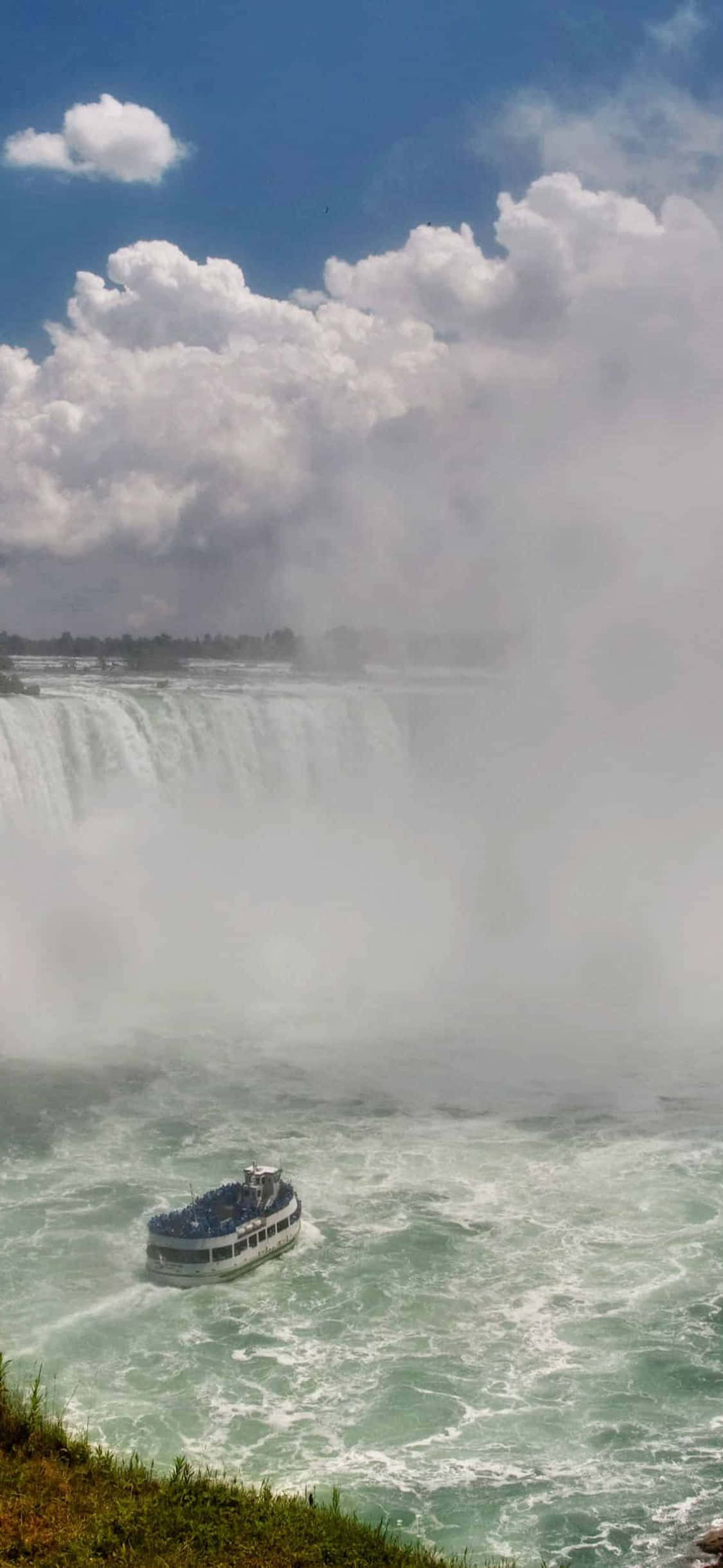 Hình nền Thác Niagara Ontario cho iPhone X Hình nền