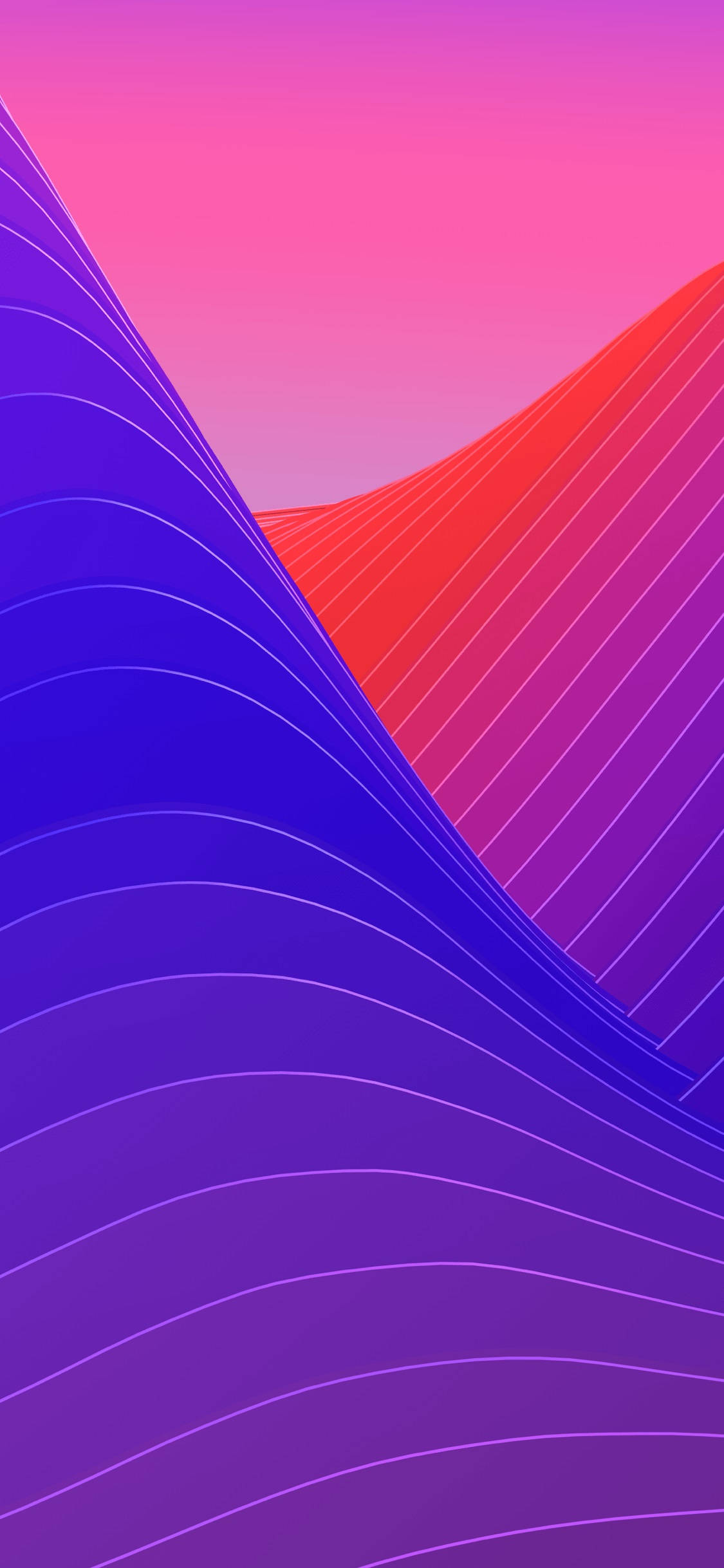 iPhone X Sóng trừu tượng nguyên bản Hình nền