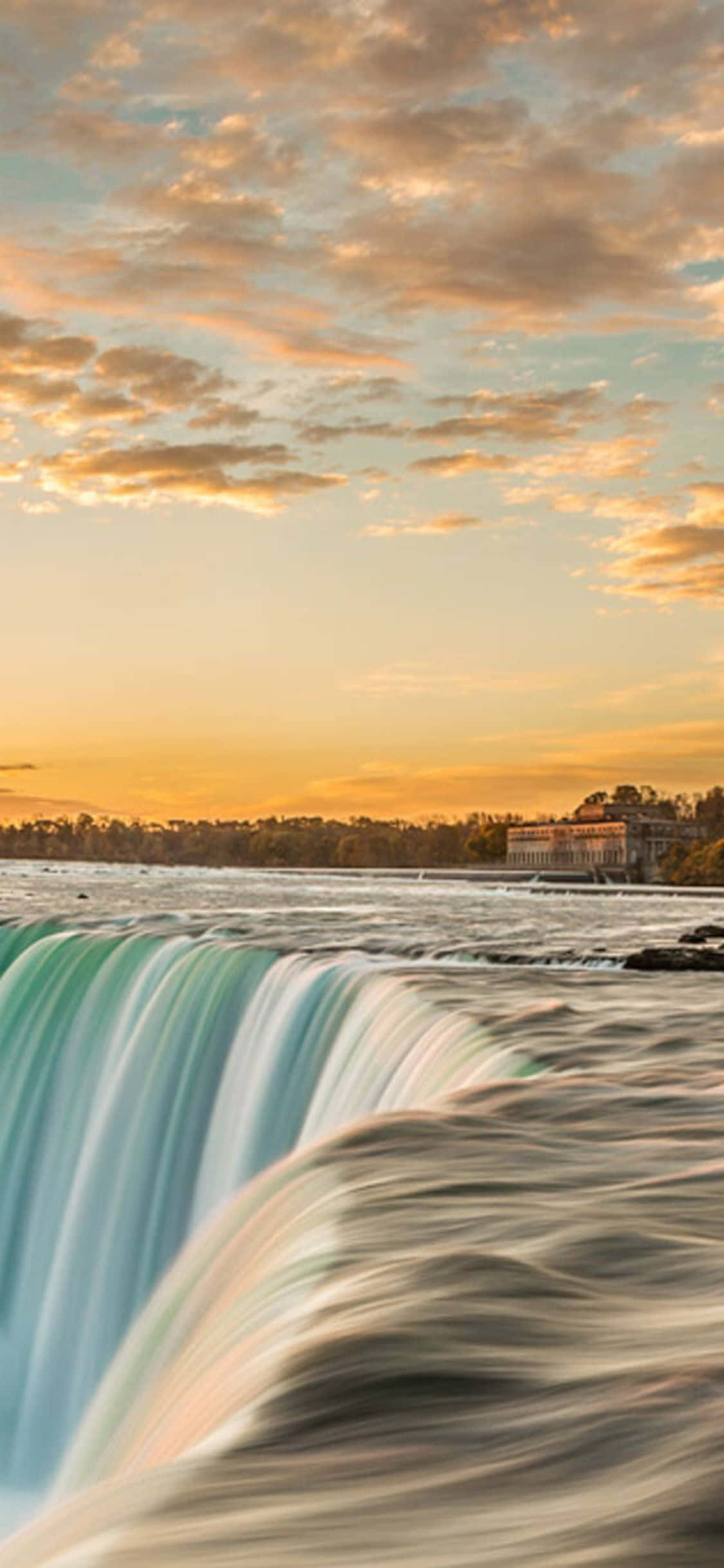 Hình nền iPhone X Thác Niagara Lúc Hoàng Hôn Hình nền