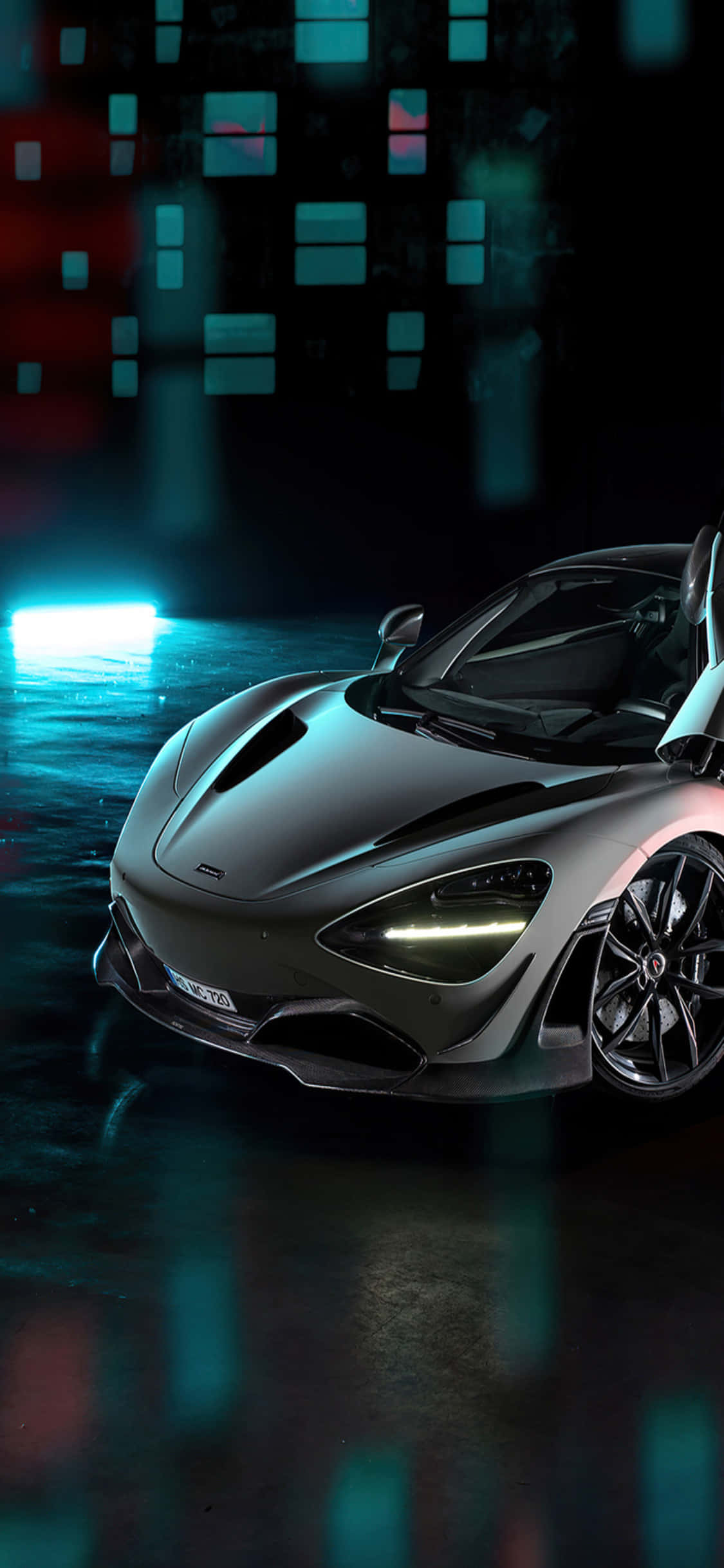iPhone X sang trọng với nền xe McLaren 720s Hình nền