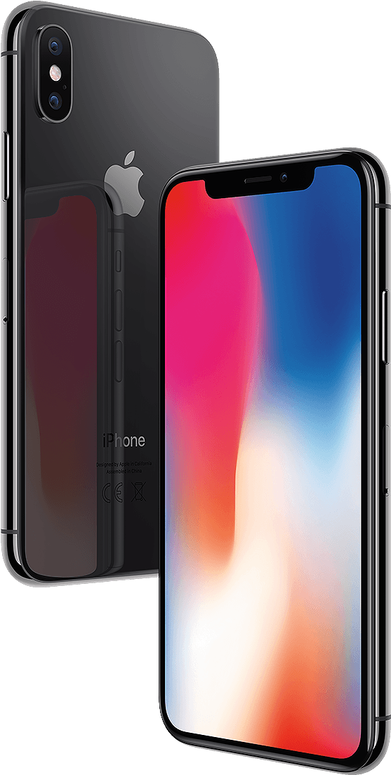 iPhone X Xám Không Gian Mặt Trước và Sau Hình nền